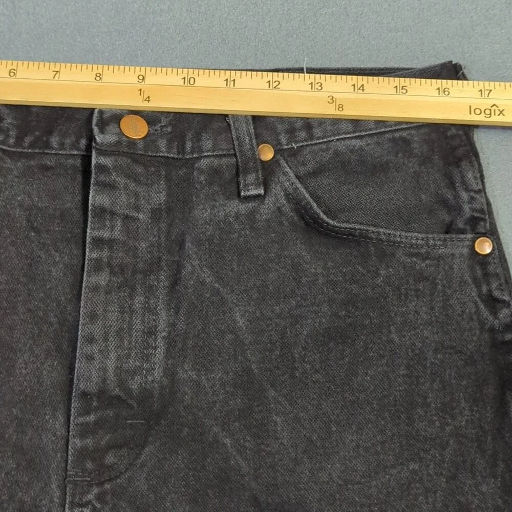 Wrangler VTG Jeans Mens 34x32 Black 936 WBK Slim Cowboy Cut Slim Fit Made In USA